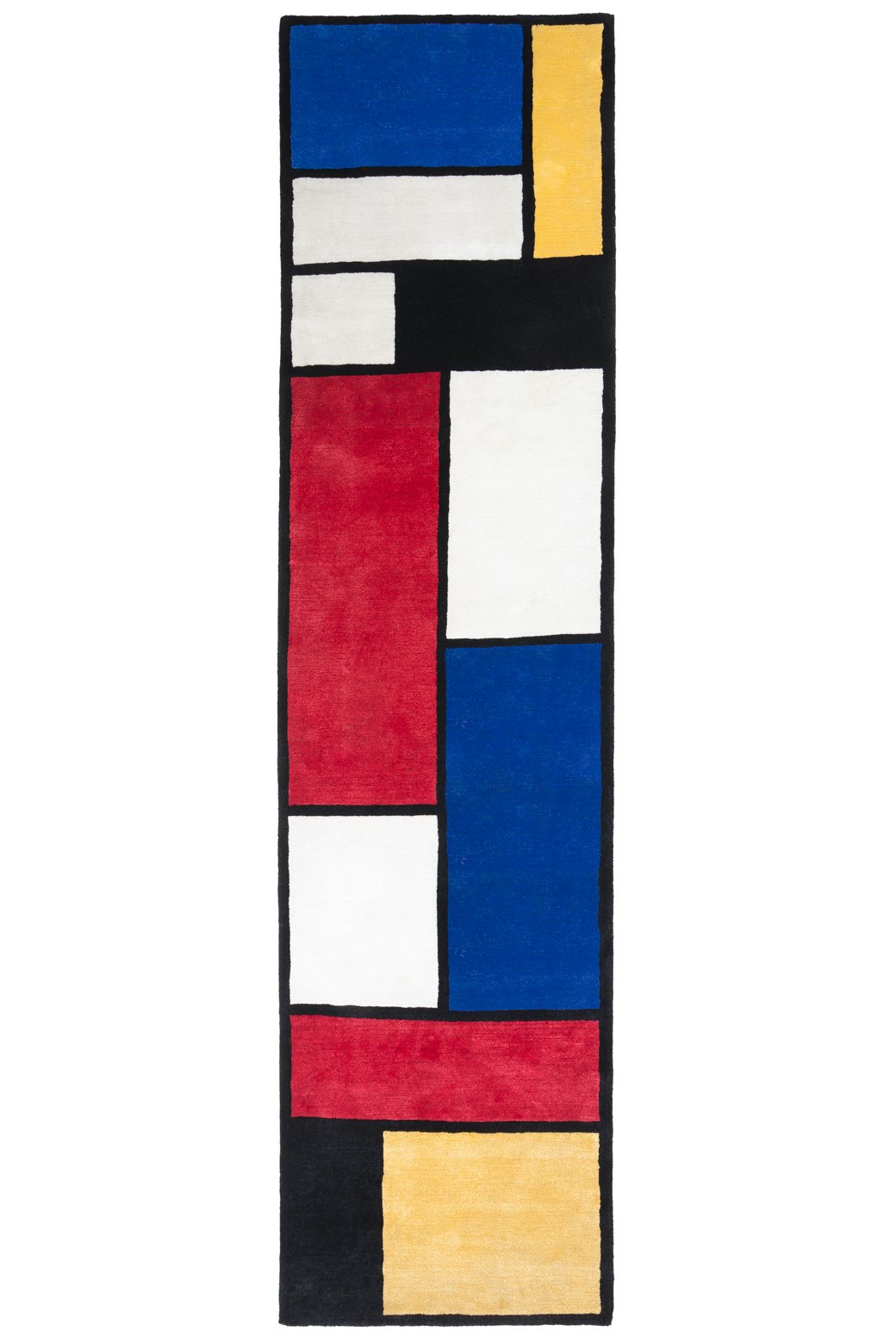 Tapis Mondrian - Coureur | Taille: 100 x 380 cm