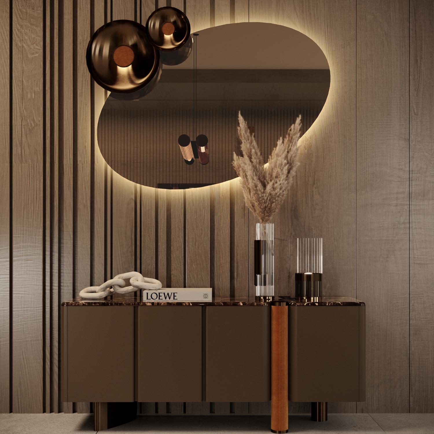 Miroir mural oval Bon Ton