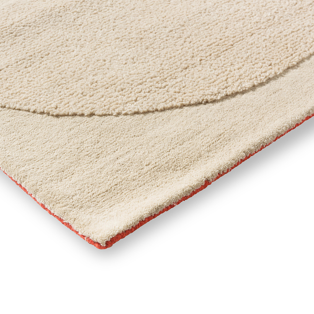 Tapis design en laine Solid Stem Écru 158309