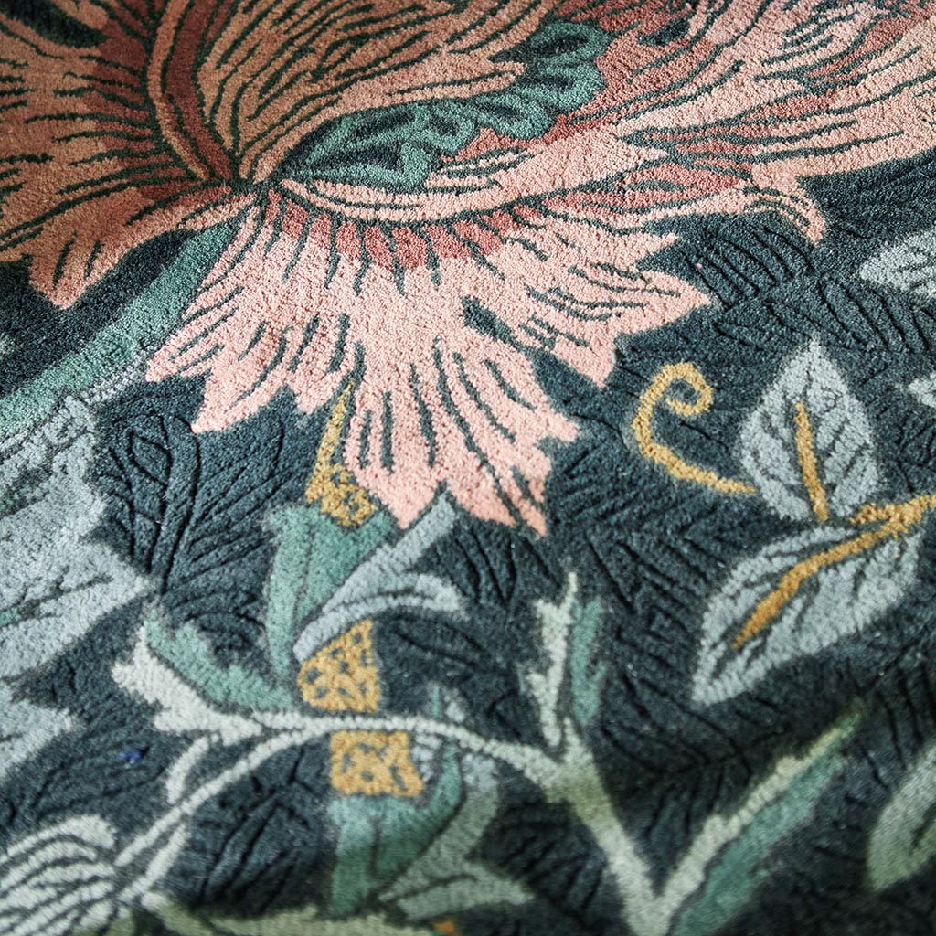 Honeysuckle & Tulip Teal Tapis