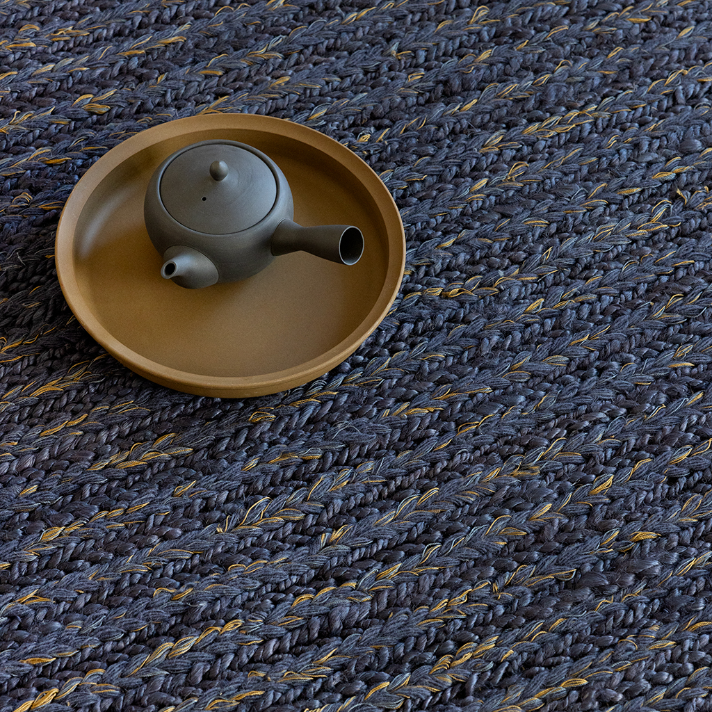 Tapis Artisan Tresse Denim | Taille: 140 x 200 cm