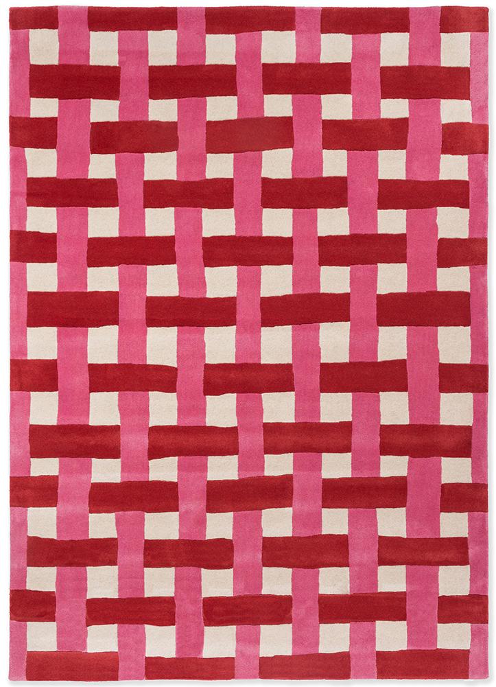Tapis Vannerie Corail/Rose