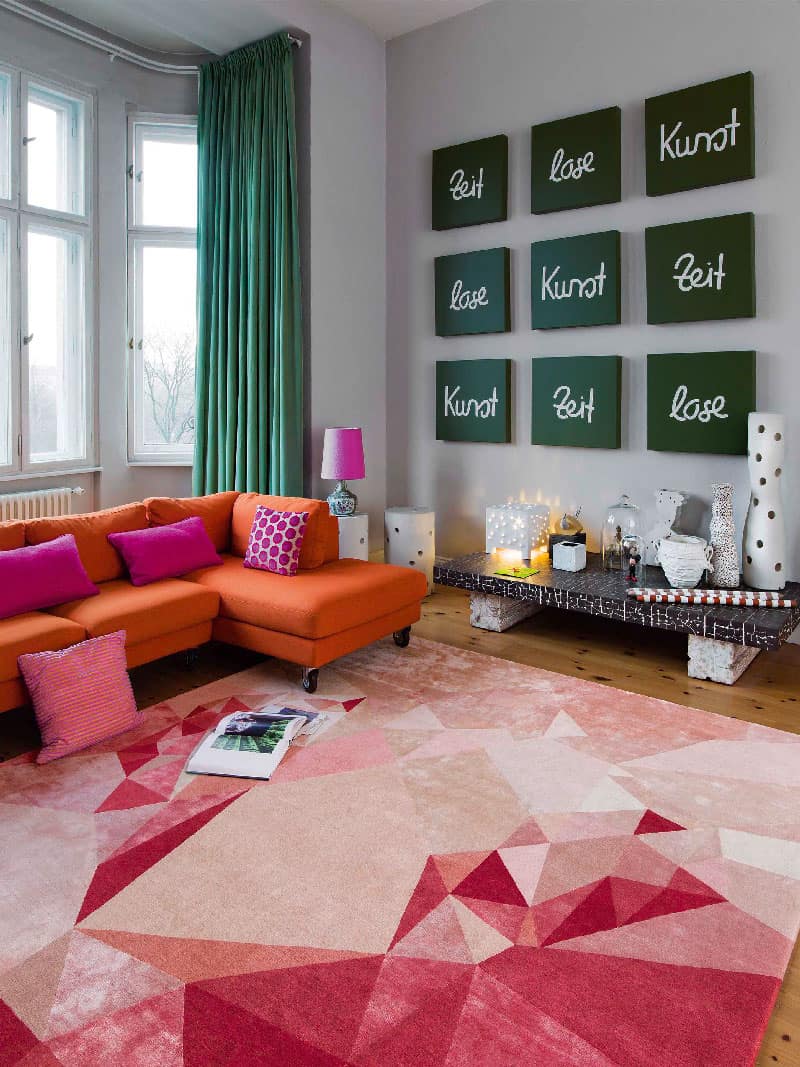 Tapis noué main Cœur Luxe