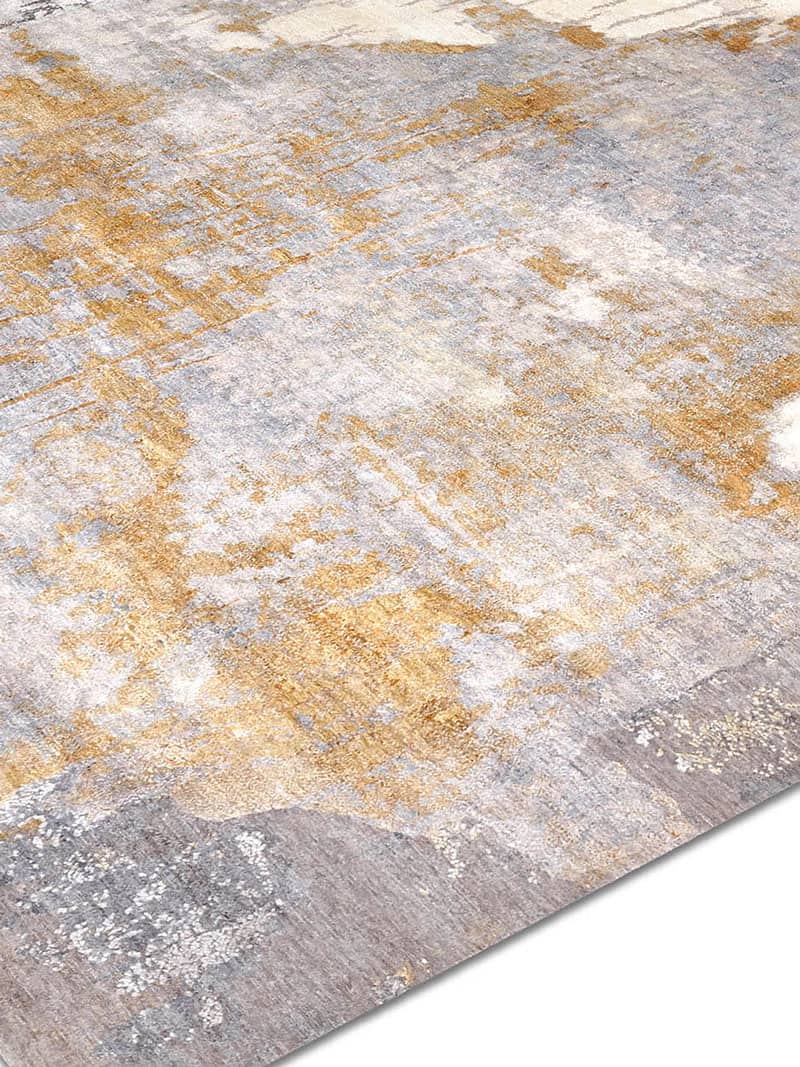 Tapis noué main de luxe Stéréo Doré