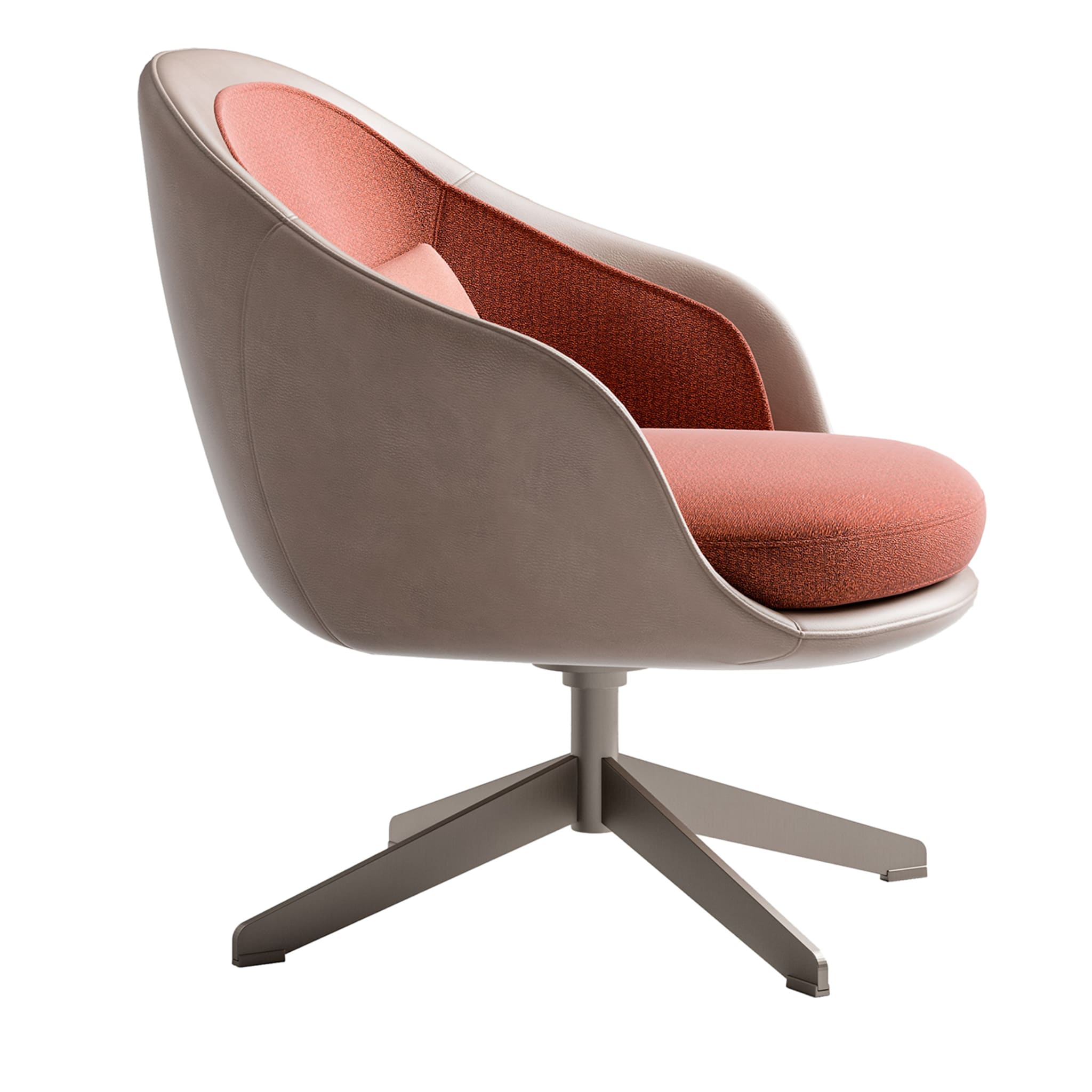 Fauteuil Lucille Beige / Rouge