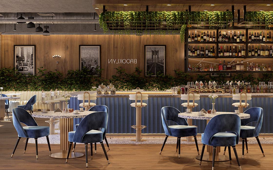 Tabouret de Bar Kelly Demi-Lune - 1