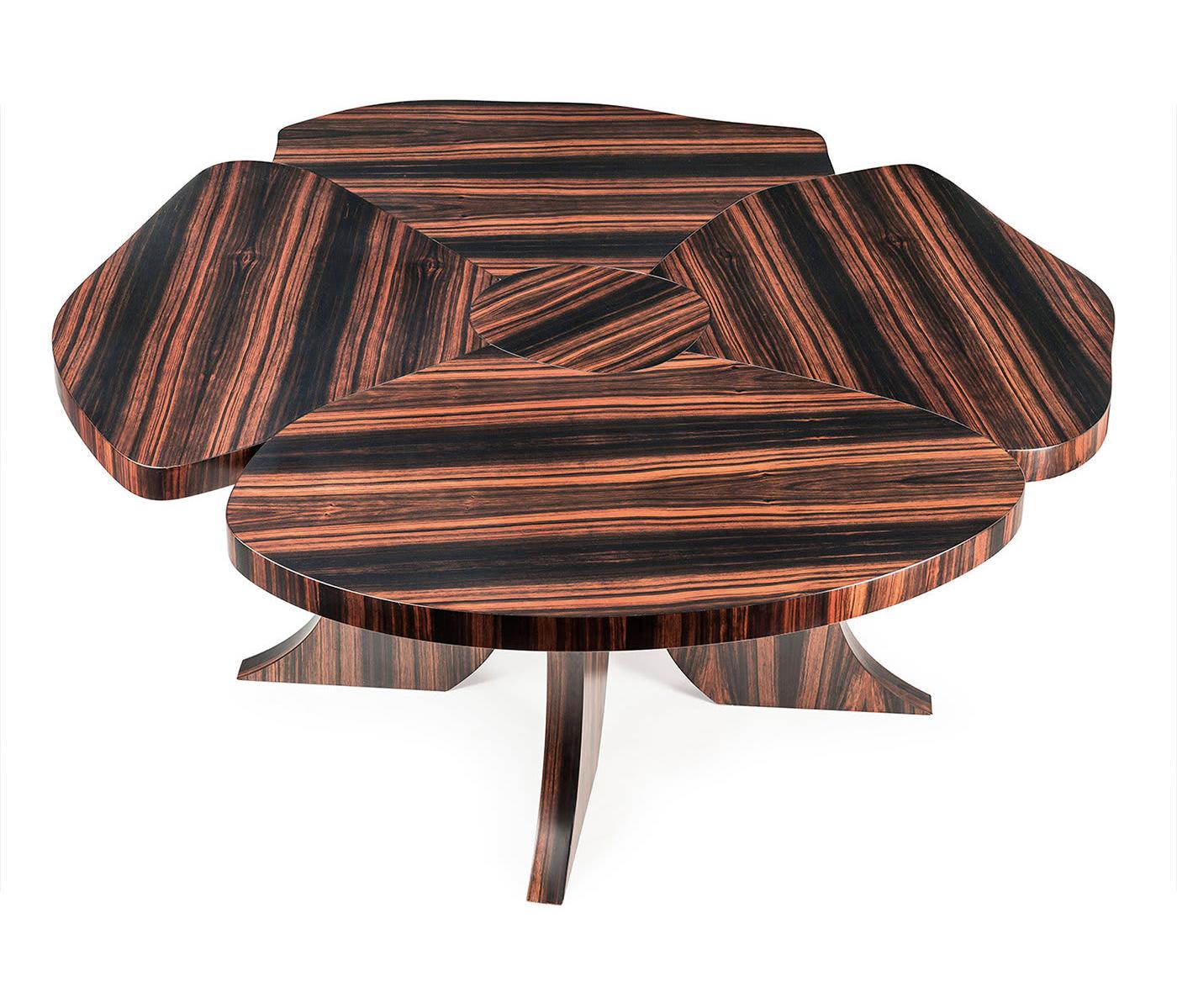 Table de salle à manger en bois foncé Andy