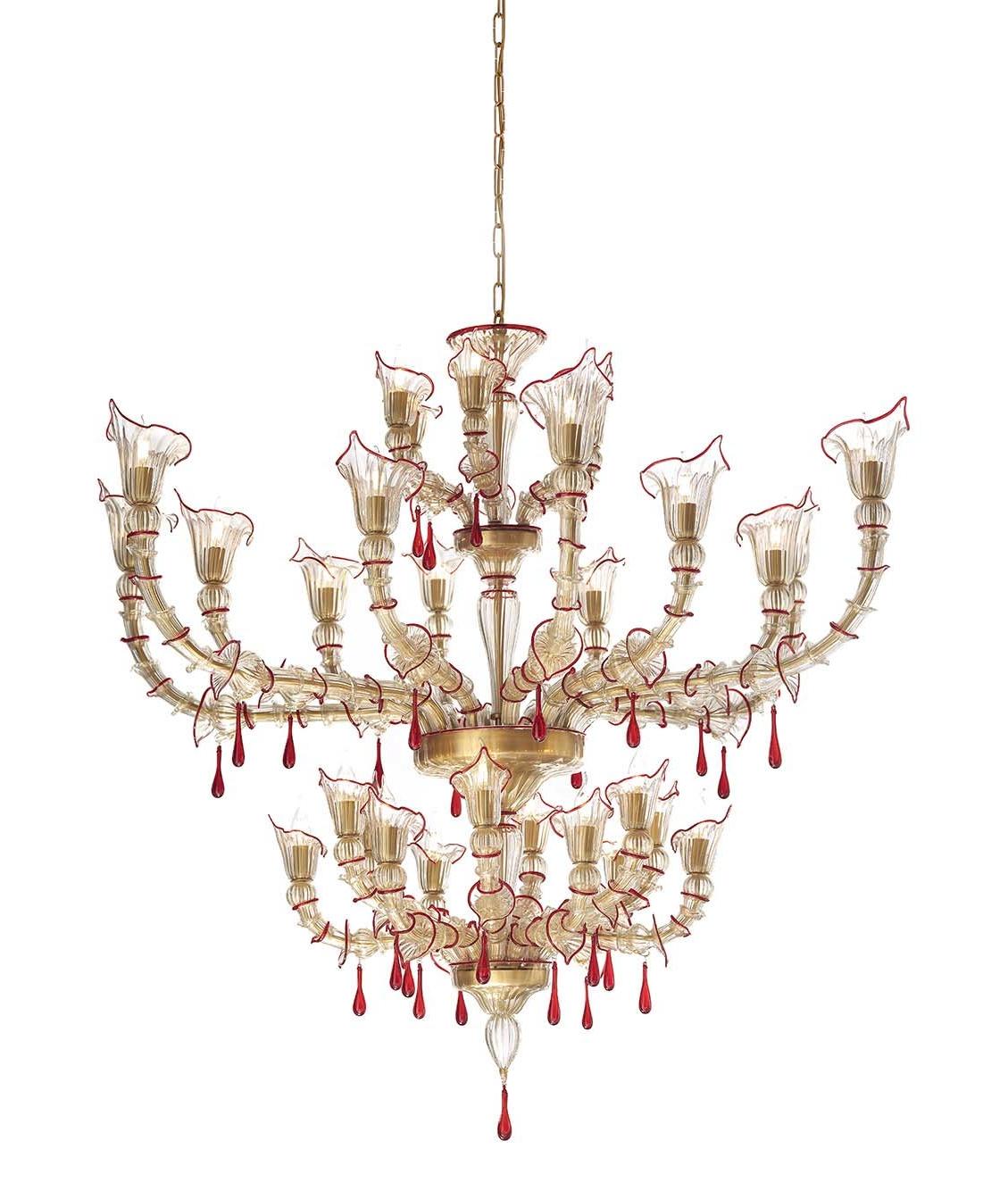 Lustre Rezzonico Murano Doré