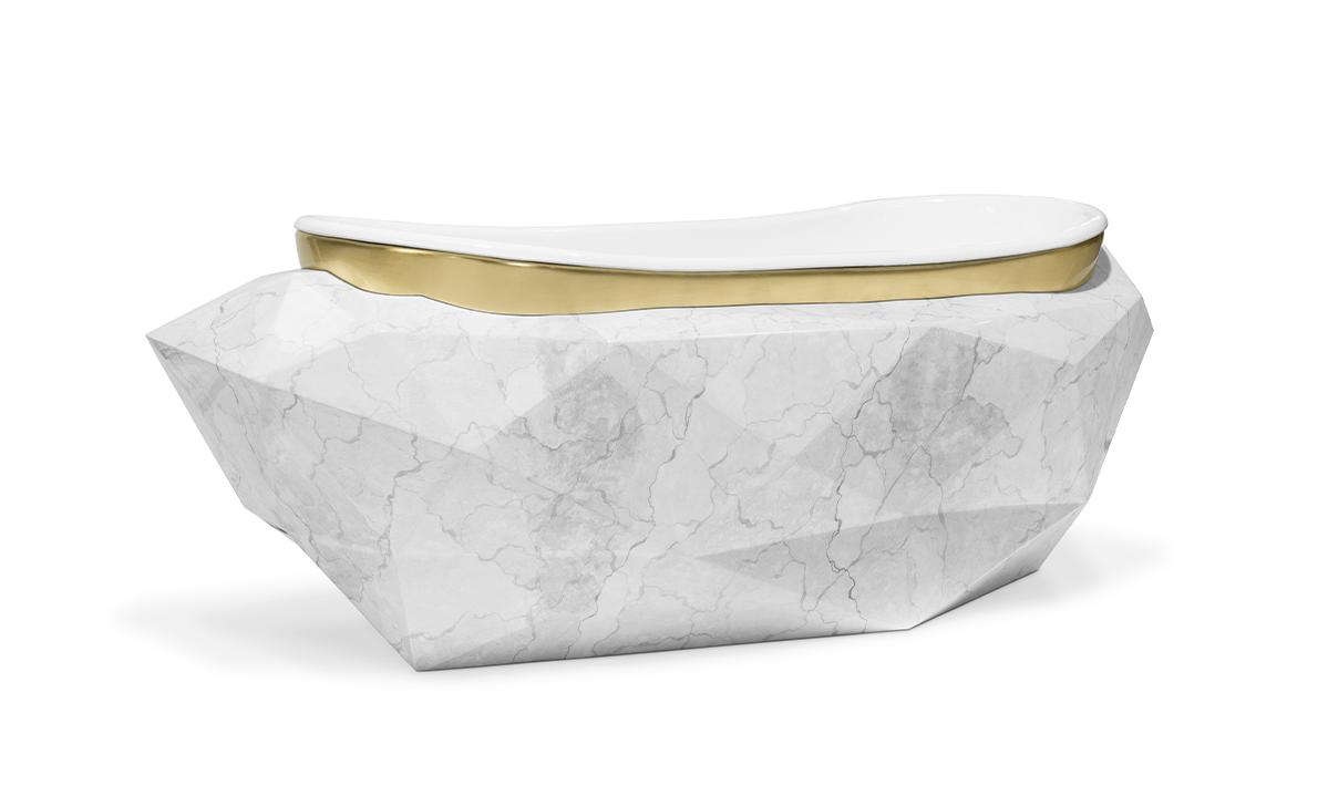 Baignoire Gemstone en Fausse Marbre
