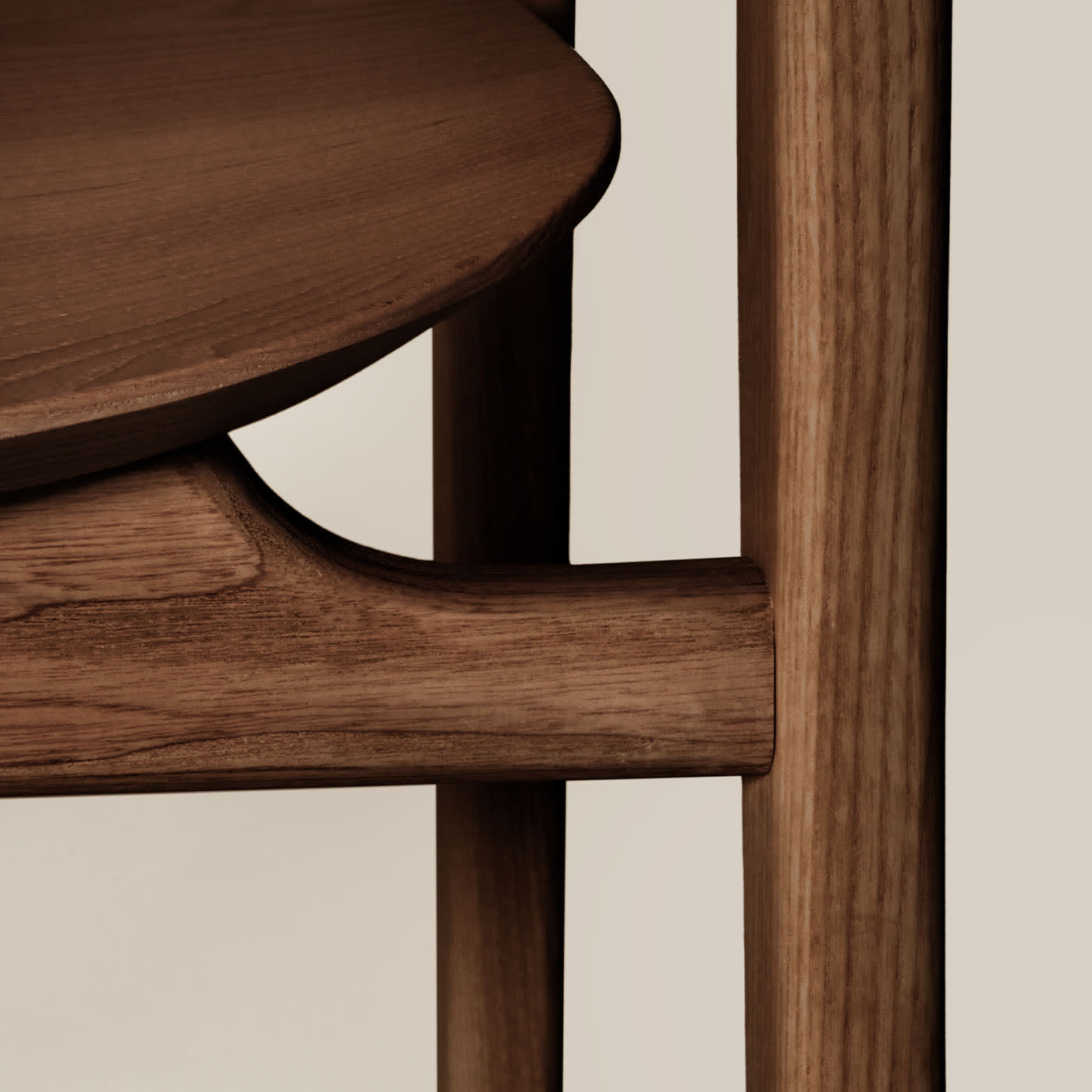 Chaise Duna en Frêne Marron