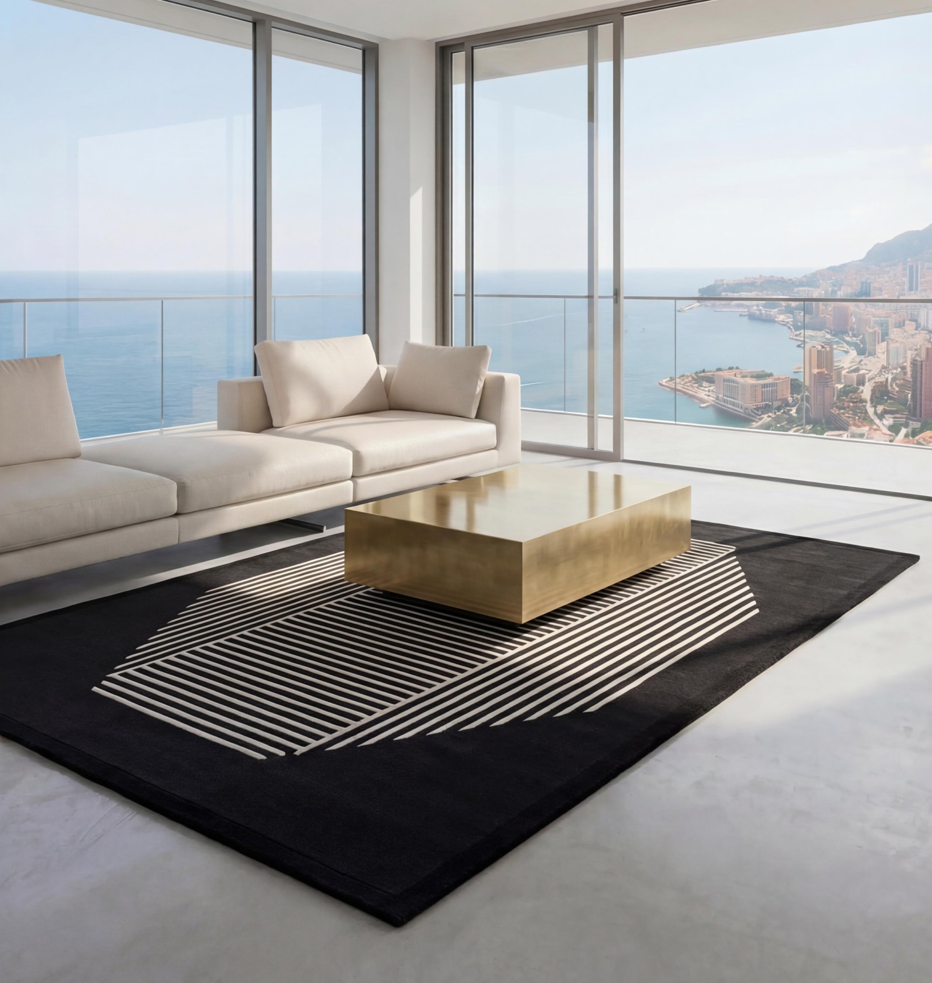 Tapis de luxe Octagon Lines Dark