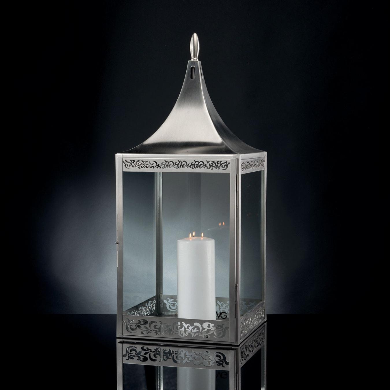 Lanterne d'extérieur satinée Sultan