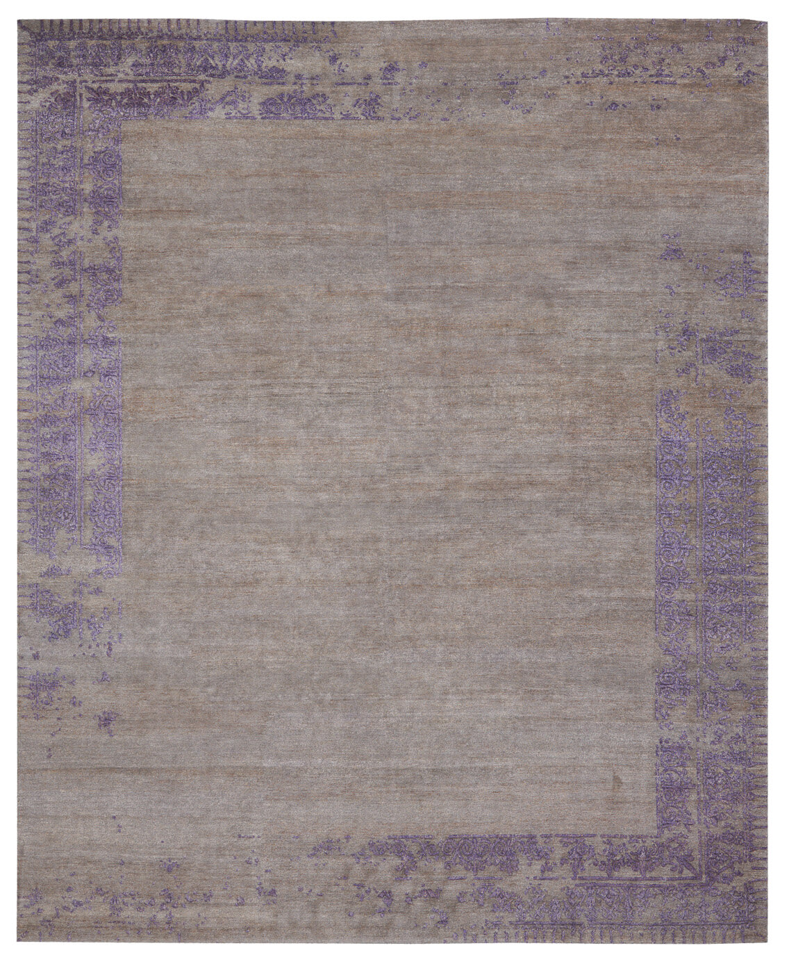 Tapis Ferrara Bordure Spéciale Gris Violet