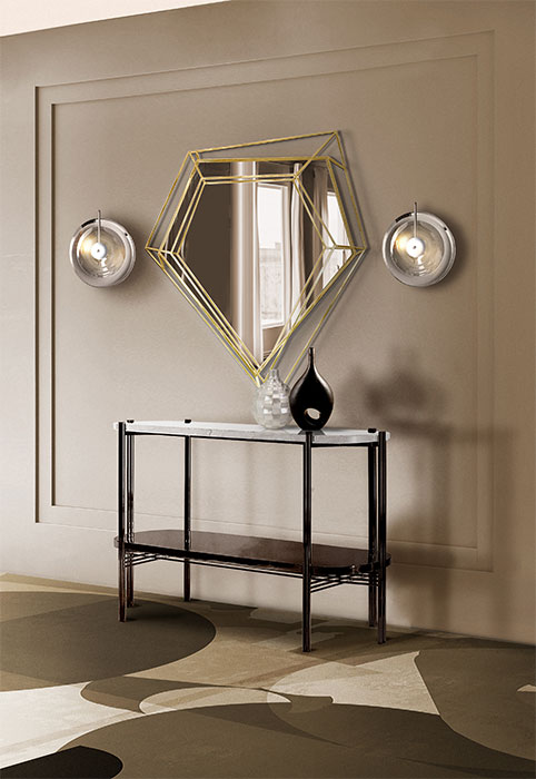 Petit Miroir Mural Lustre - 2