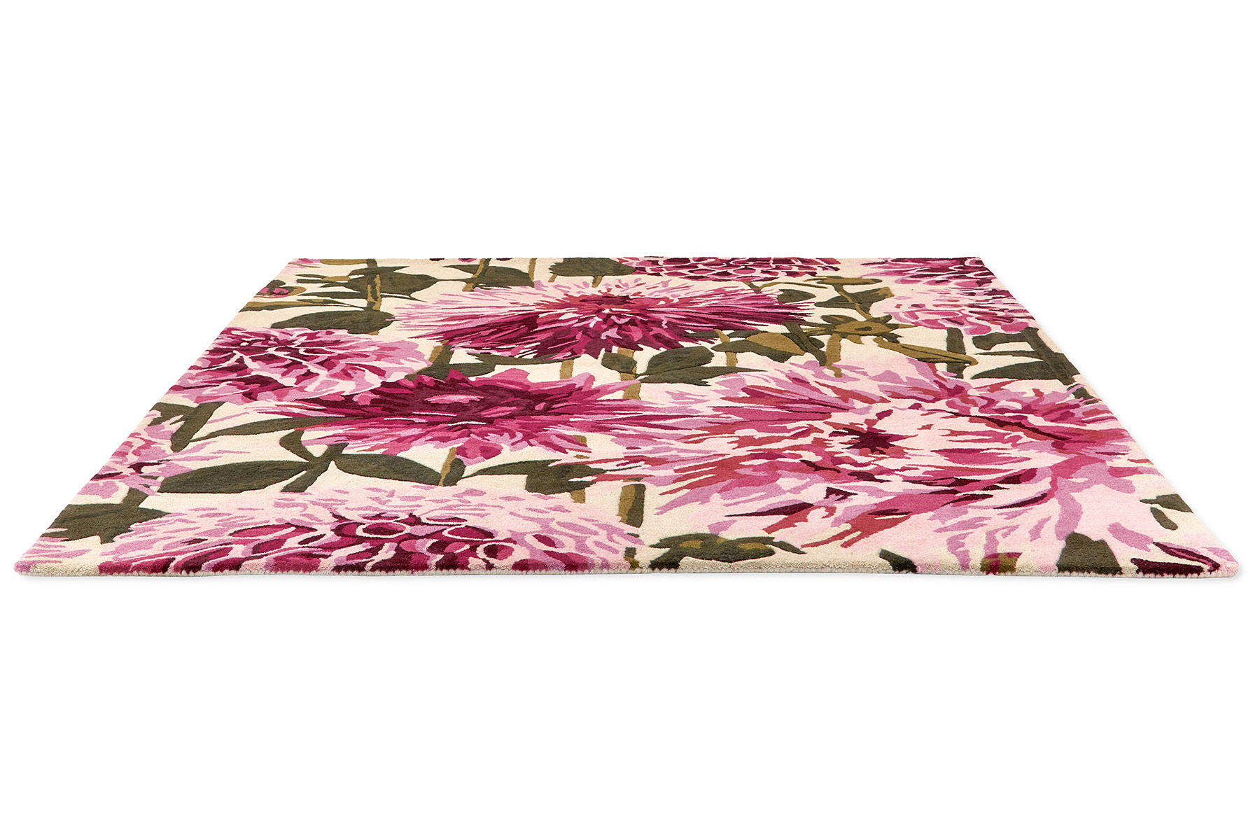 Tapis Dahlia Fuchsia / Palmier