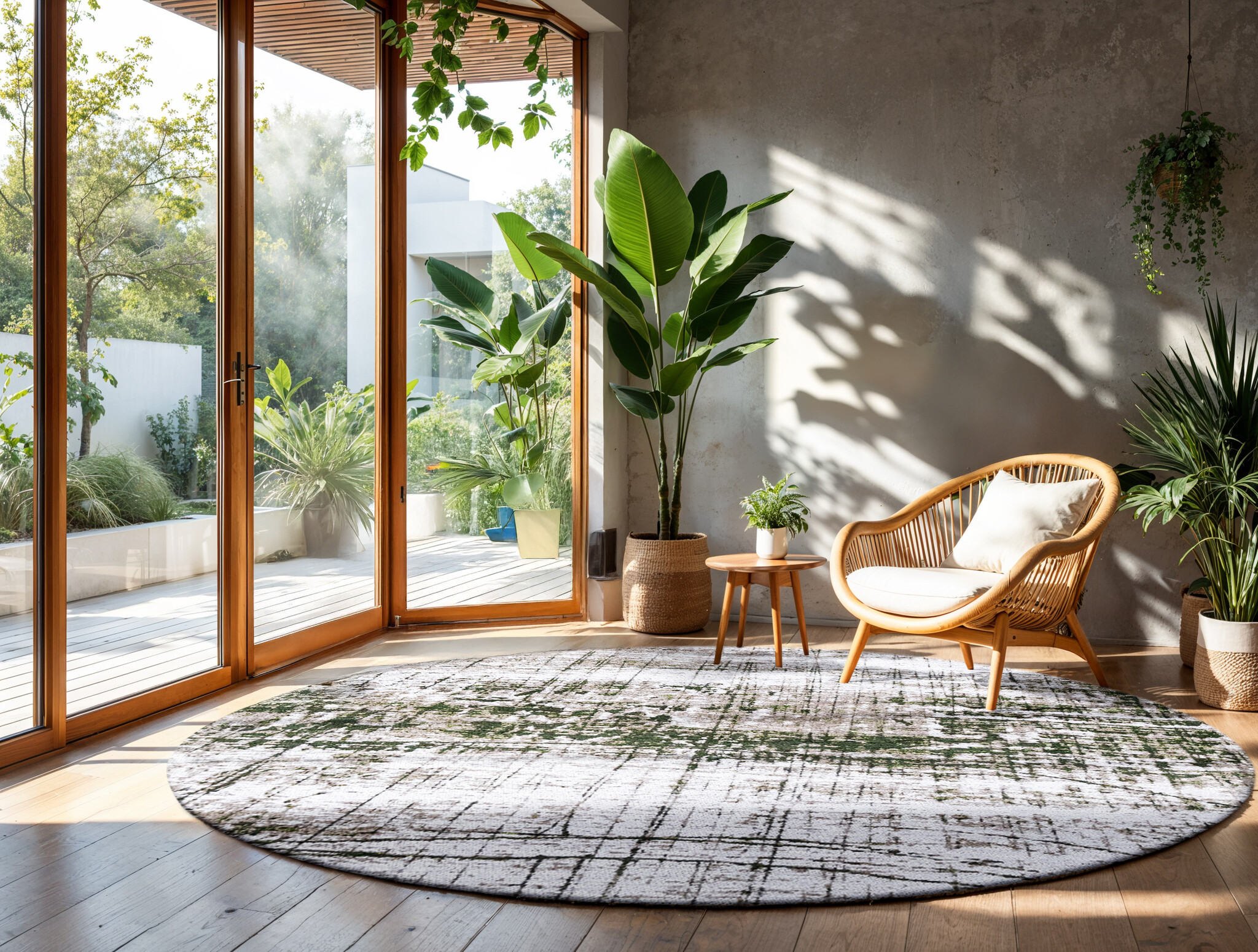 Tapis Central Green 9797 Round | Taille: Ø 240 cm
