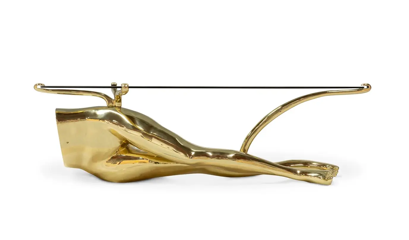 Table Basse Tabu Laiton Poli