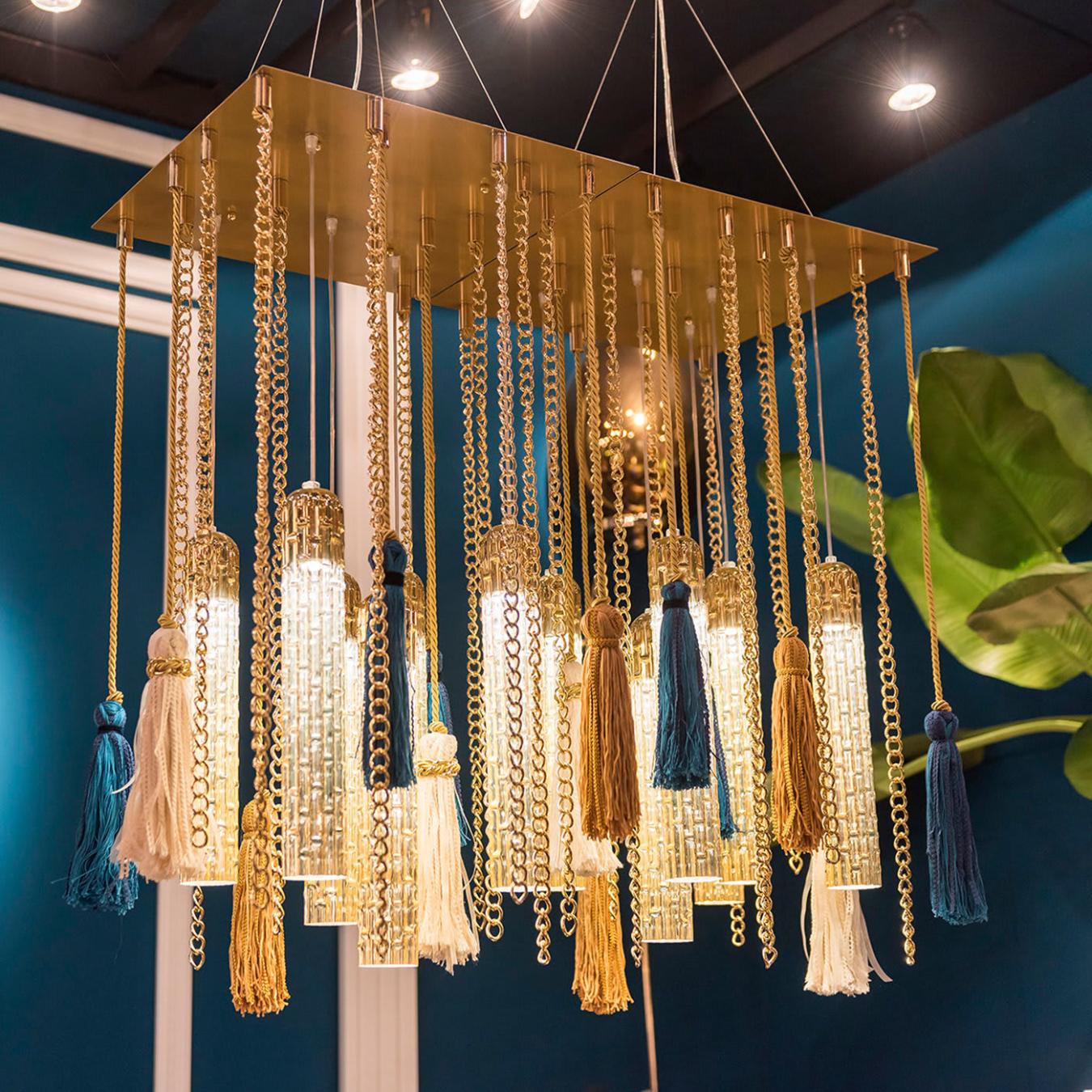 Lustre en verre de Murano