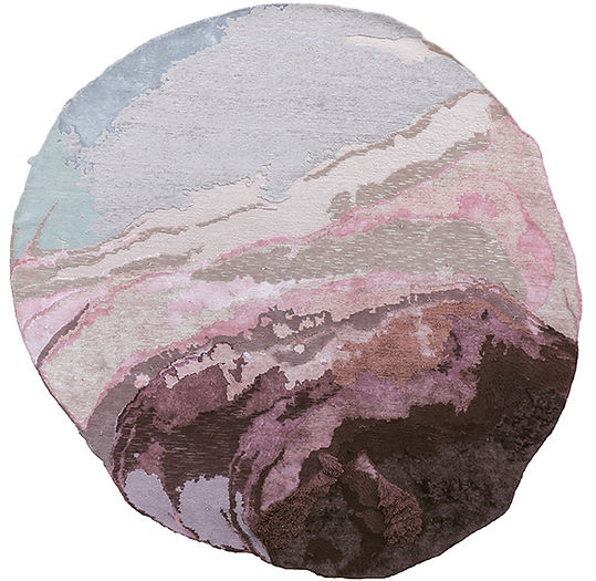 Tapis Rose Exclusif Noué à la Main