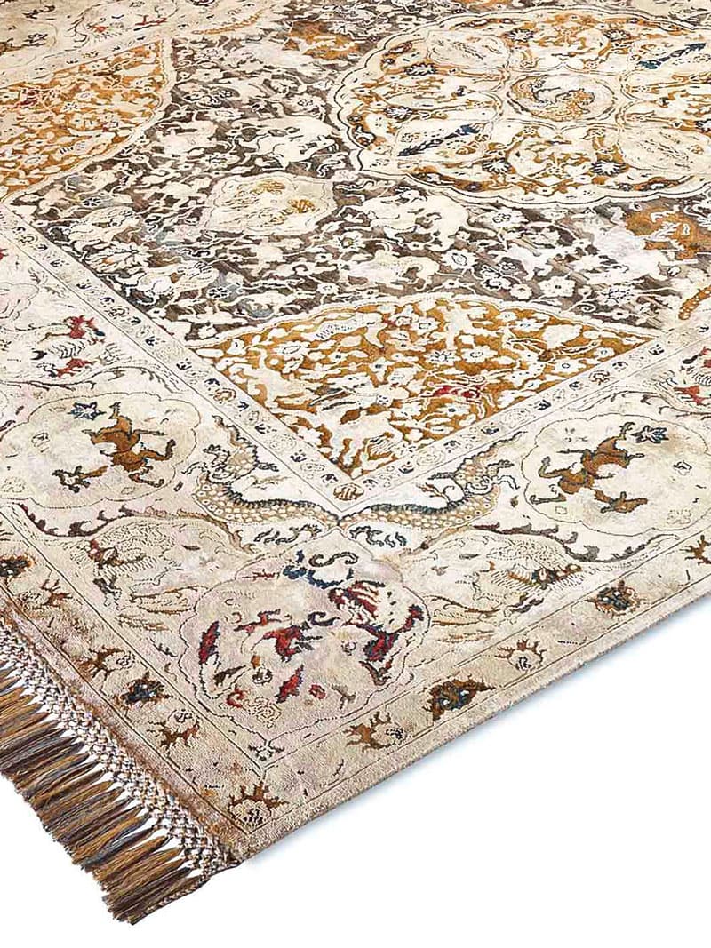 Tapis noué main Gold Luxe