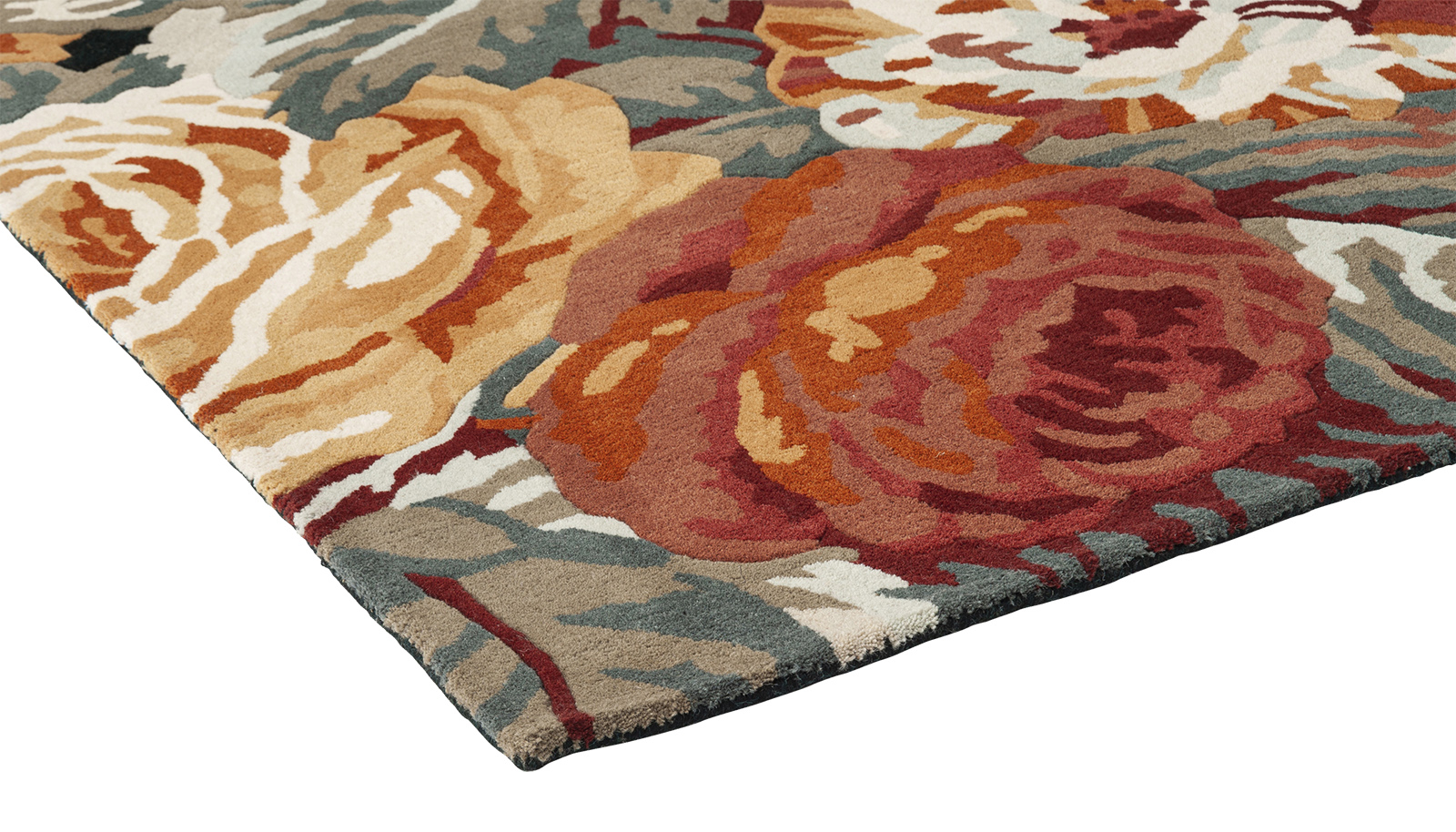 Tapis Stapleton Park Bleu Marine / Orange Brûlé
