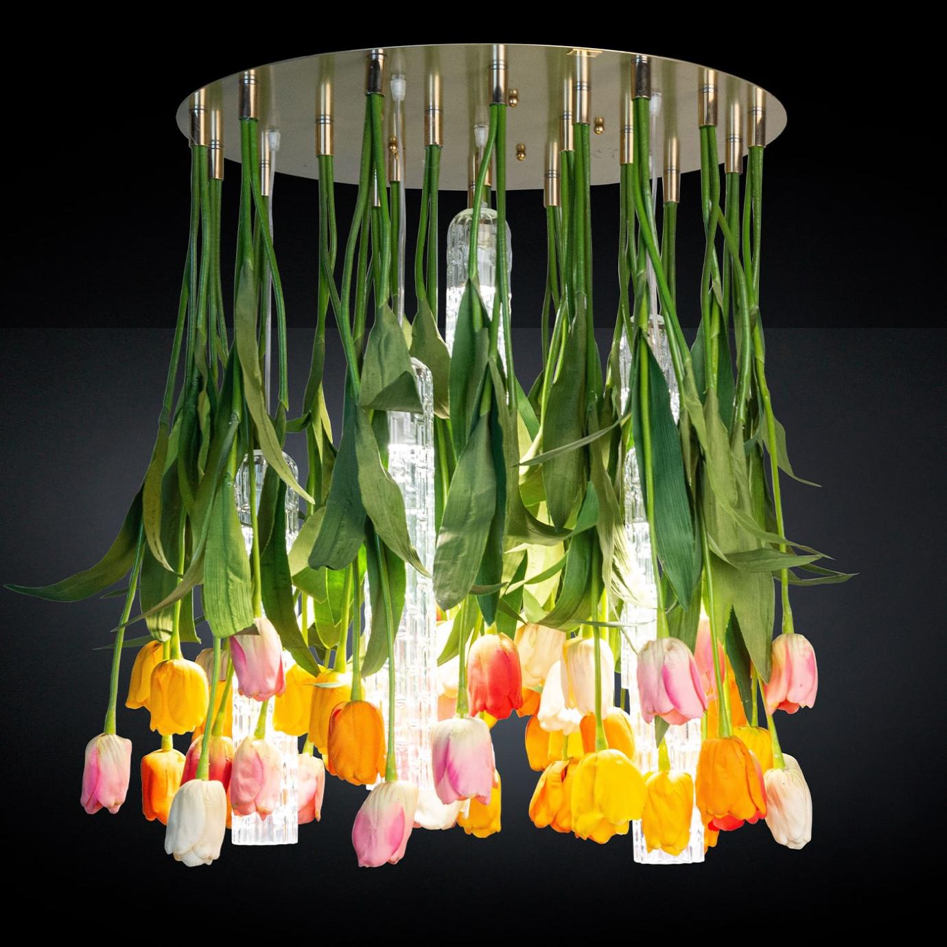 Lustre rond Tulip