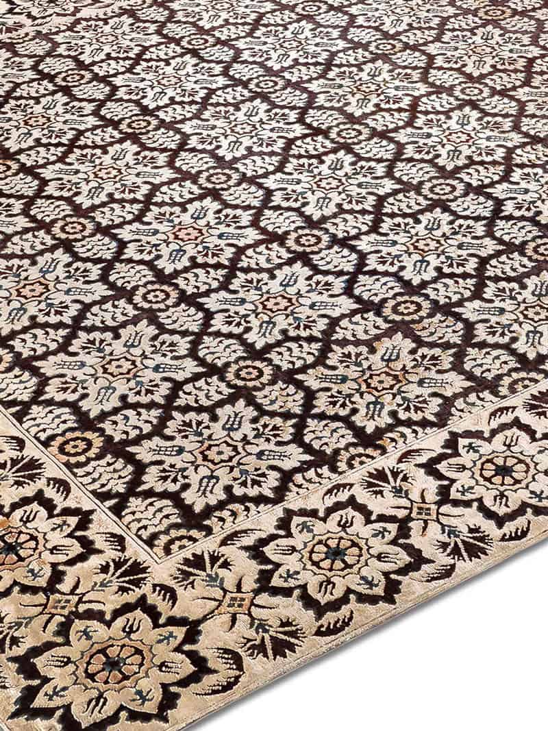 Tapis tissé main Carreaux