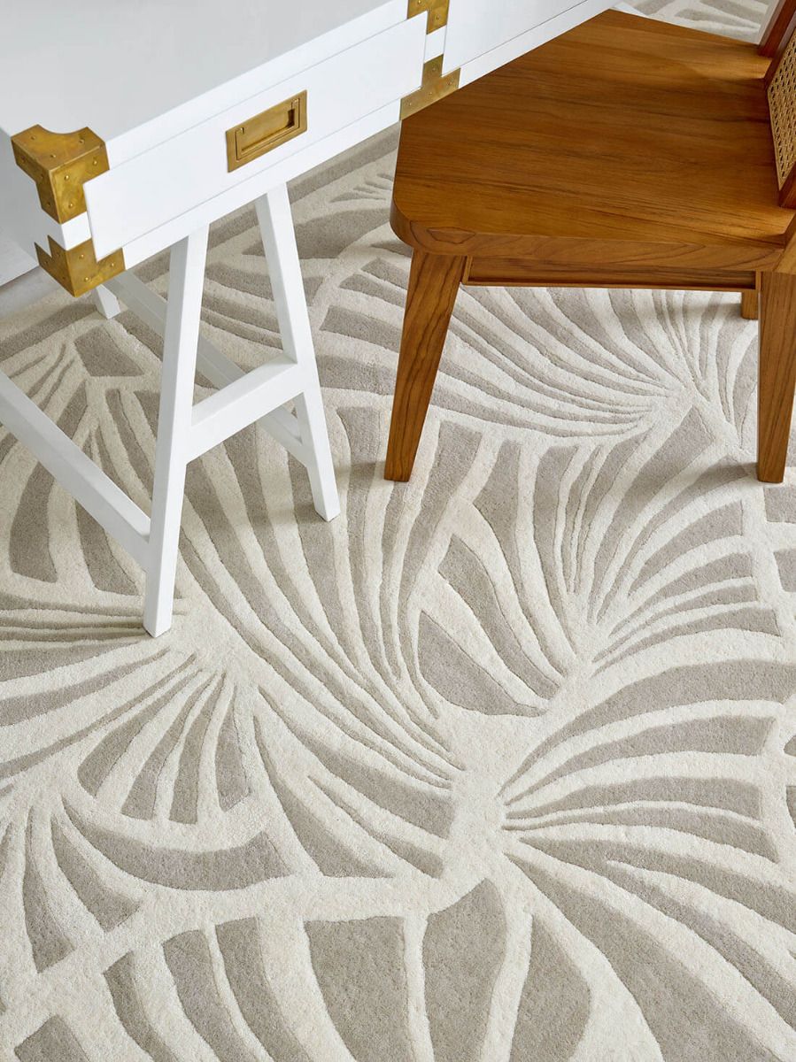 Tapis Japanese Fans Ivoire | Taille: 250 x 350 cm