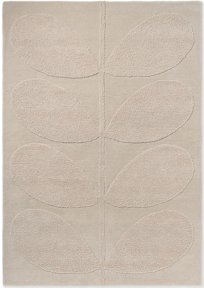 Tapis design en laine Solid Stem Écru 158309