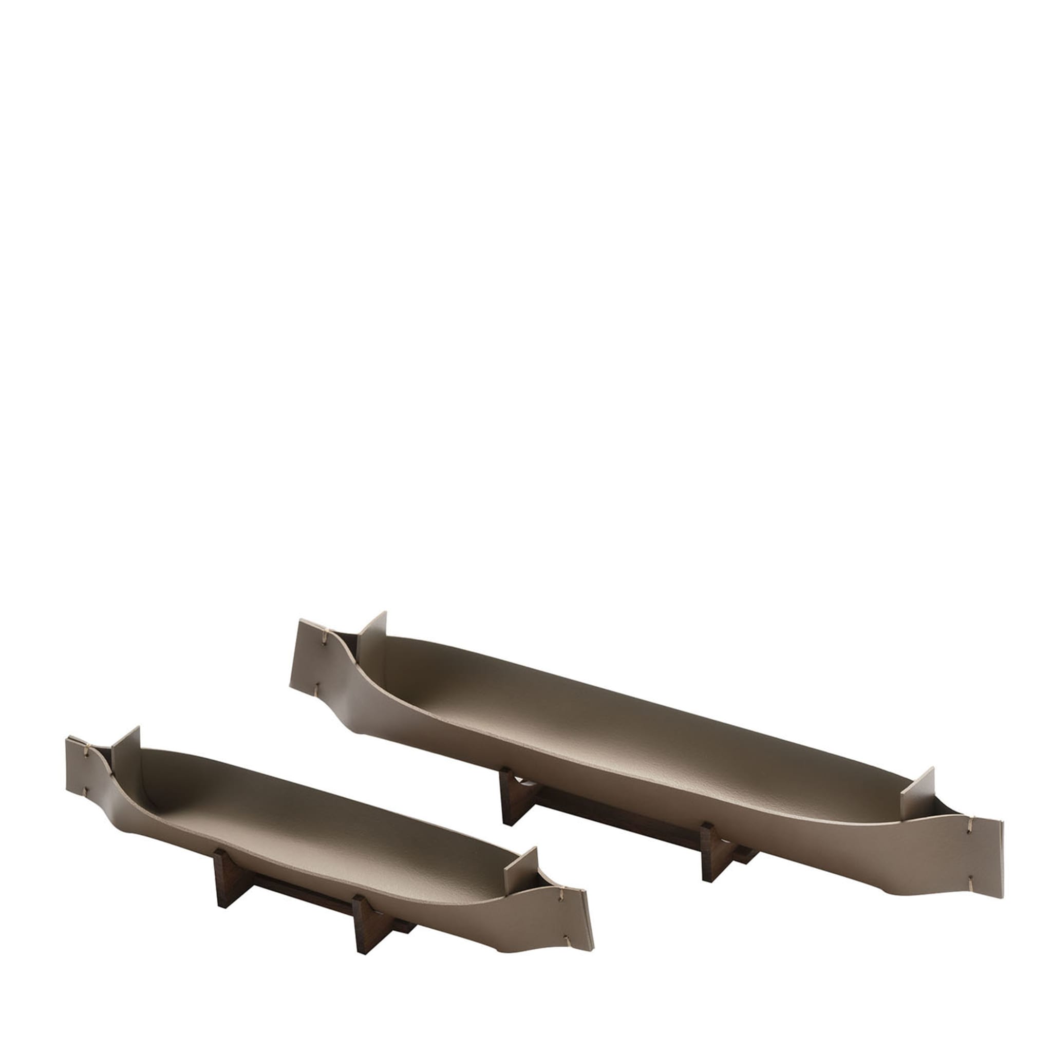 Boîte de Bureau en Cuir Canoe