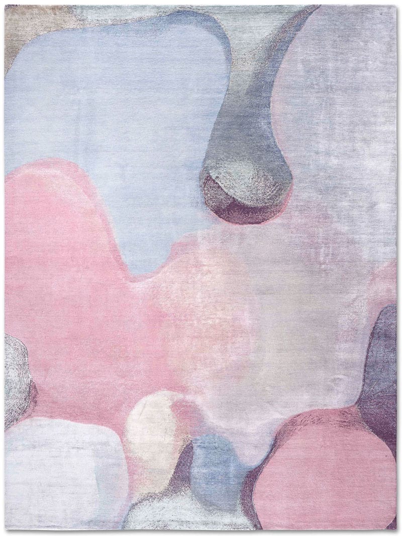 Tapis de luxe fait main Clair