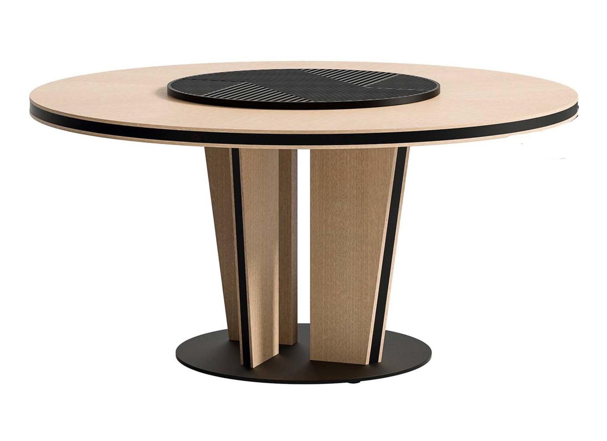 Table Ronde en Bois Clair