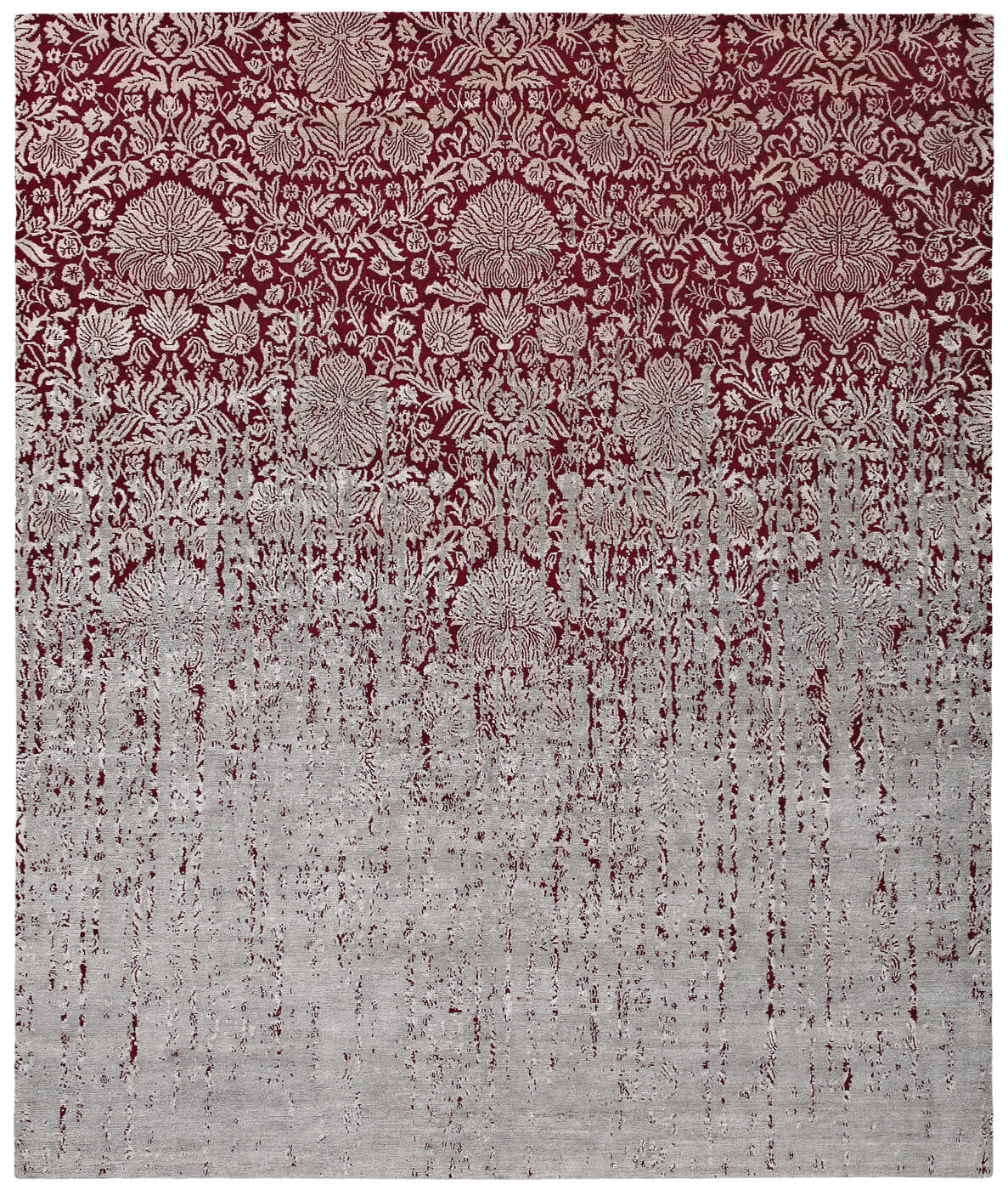 Tapis Vérone Vendetta Rouge Gris | Taille: 350 x 450 cm