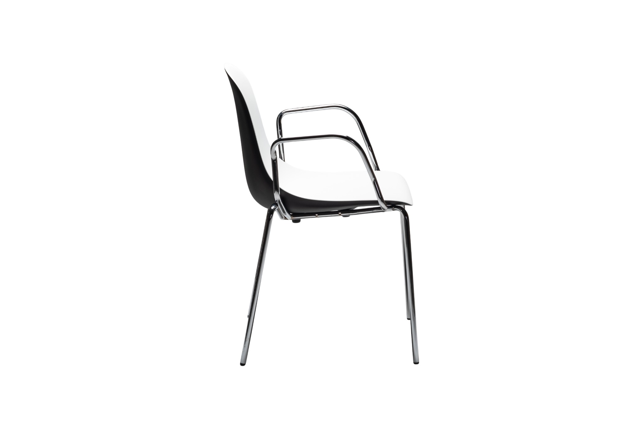 Chaise Gotham P Noir et Blanc (Lot de 2)