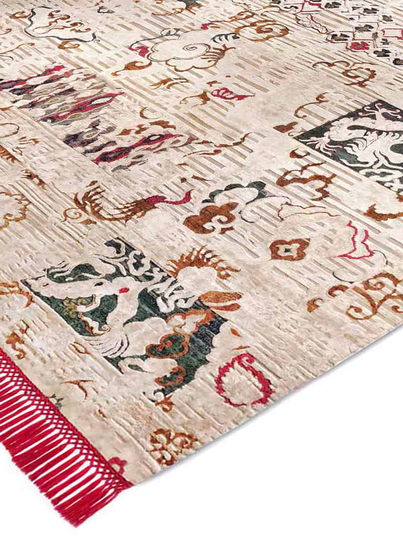 Tapis noué main de luxe Dragon