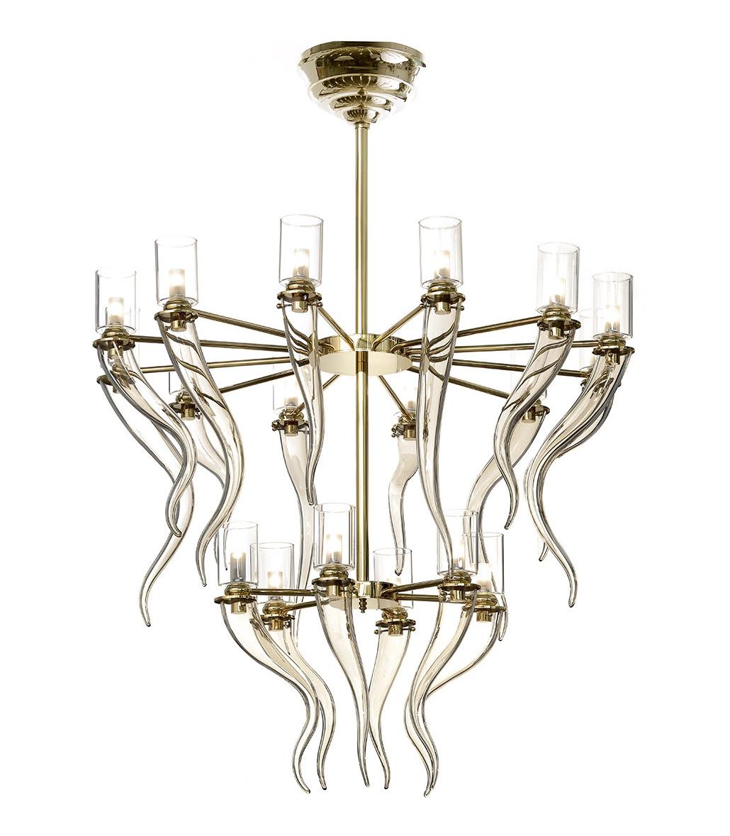 Lustre Murano Horn Or Doux