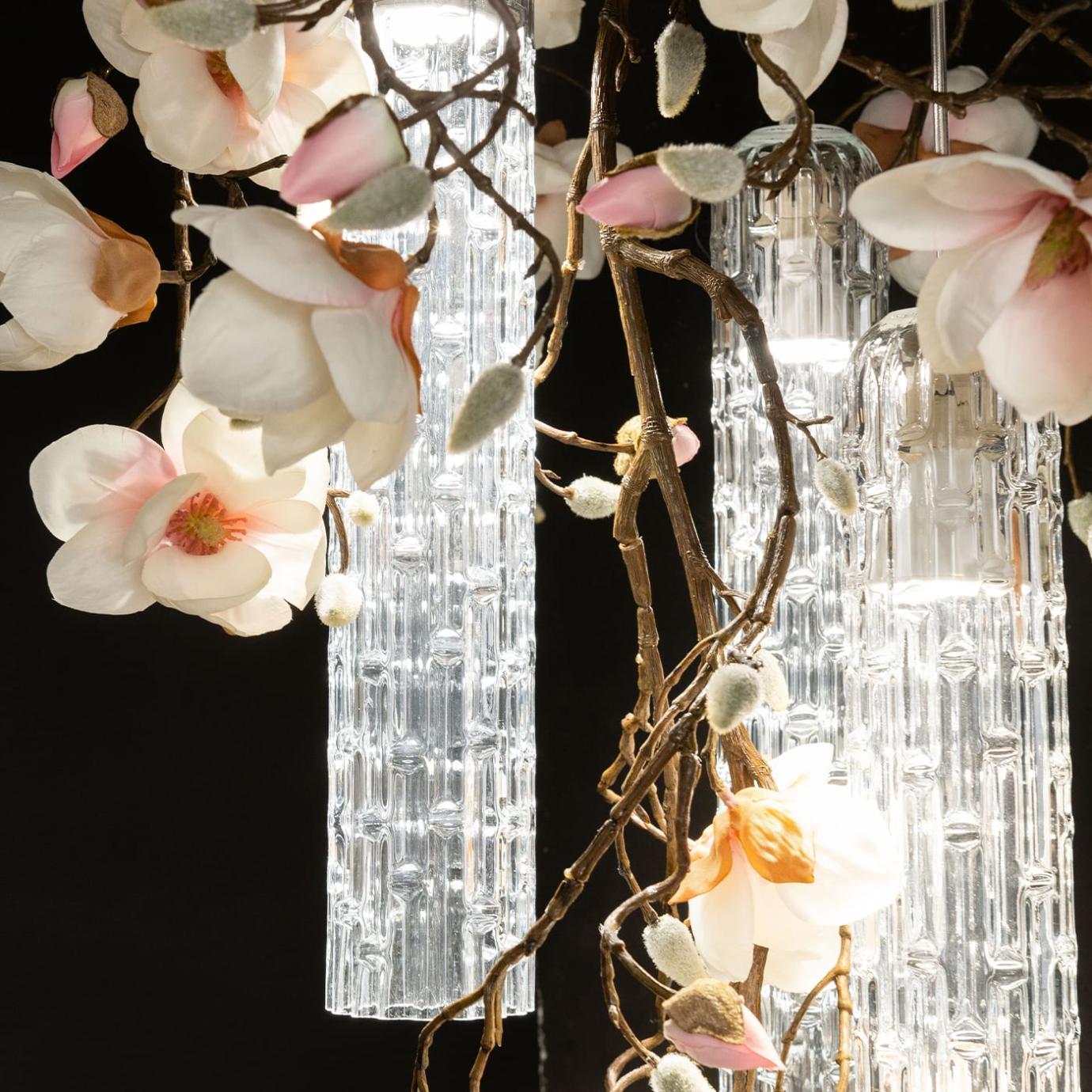 Petit lustre blanc Magnolia