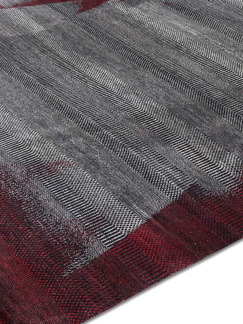 Tapis noué main Bois Rouge