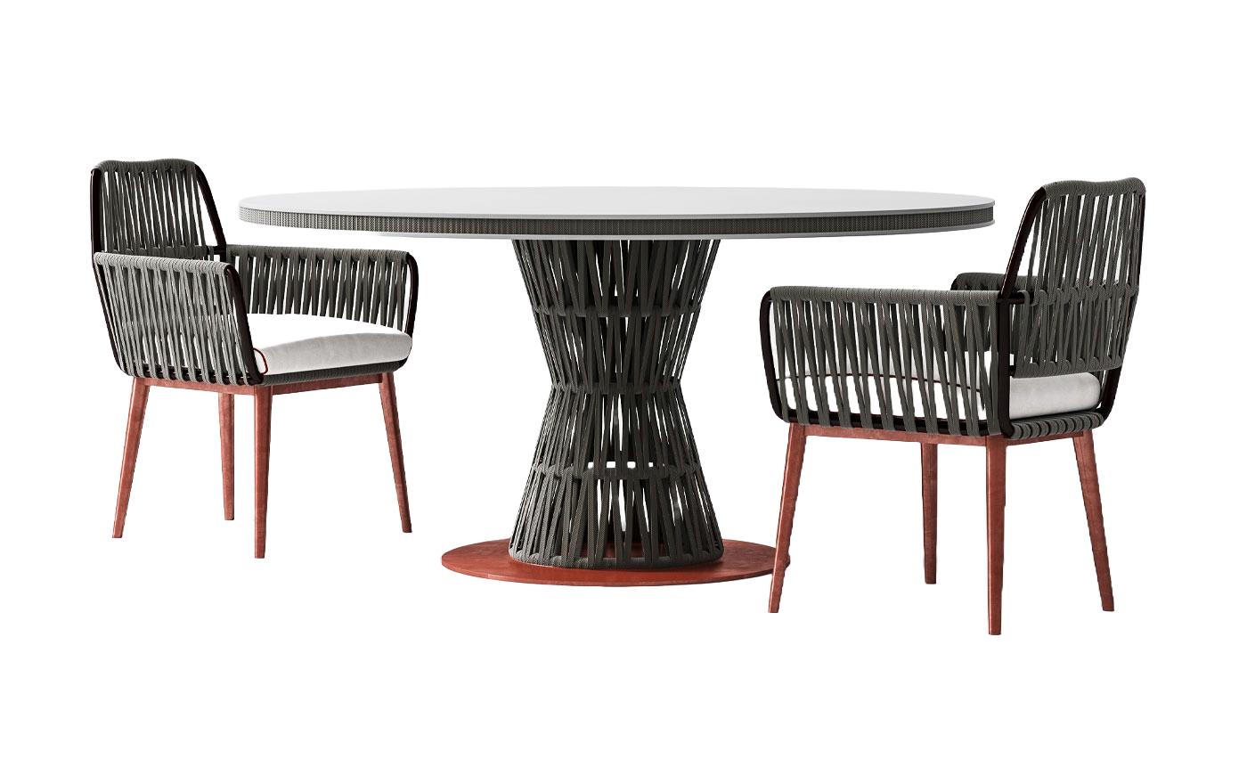 Ensemble De Salle À Manger Intérieur / Extérieur Italie