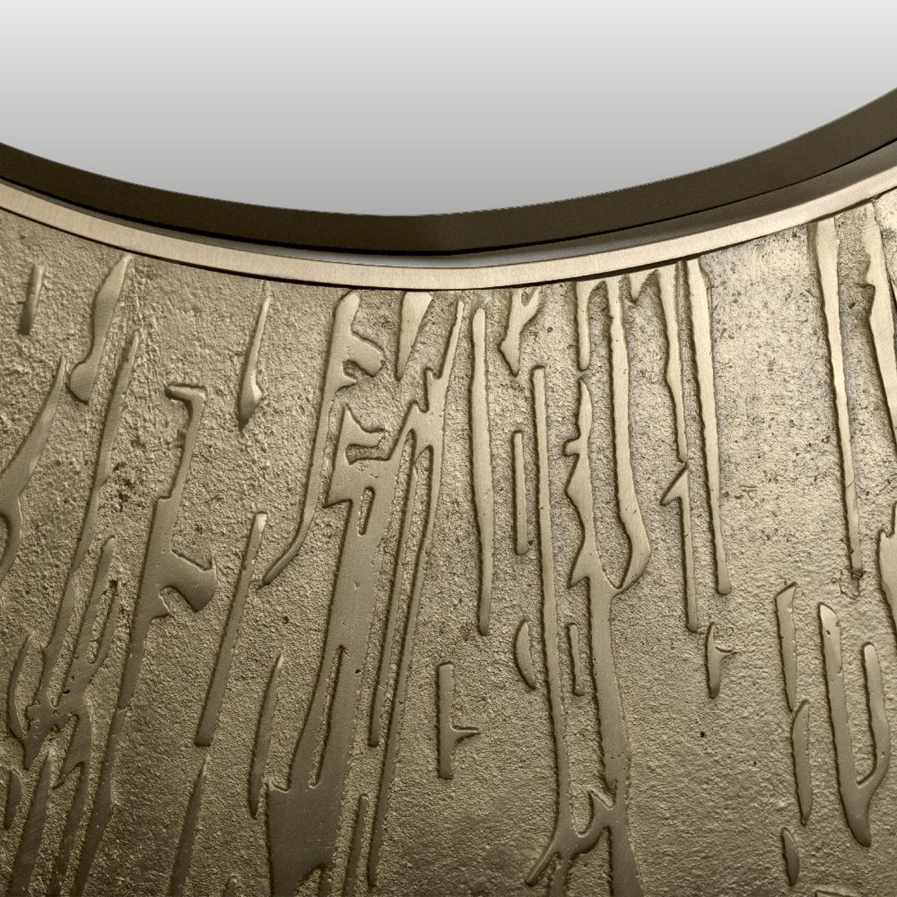 Miroir d'Accent Rond en Laiton
