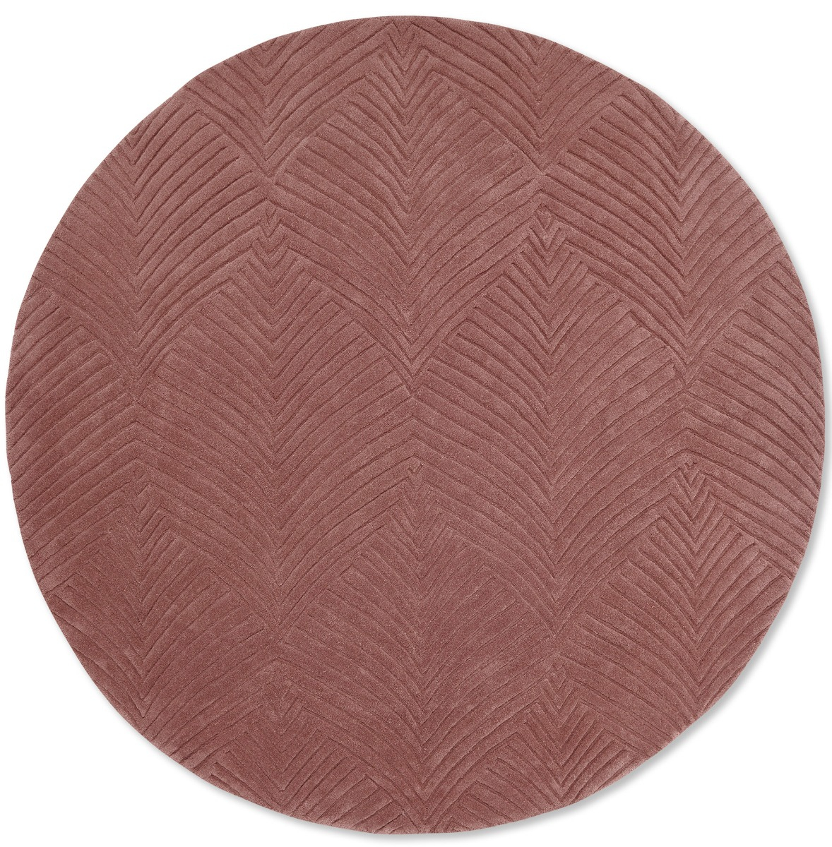 Tapis rond Folia Vison