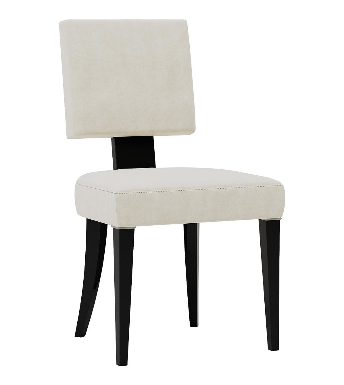 Chaise bicolore en bois