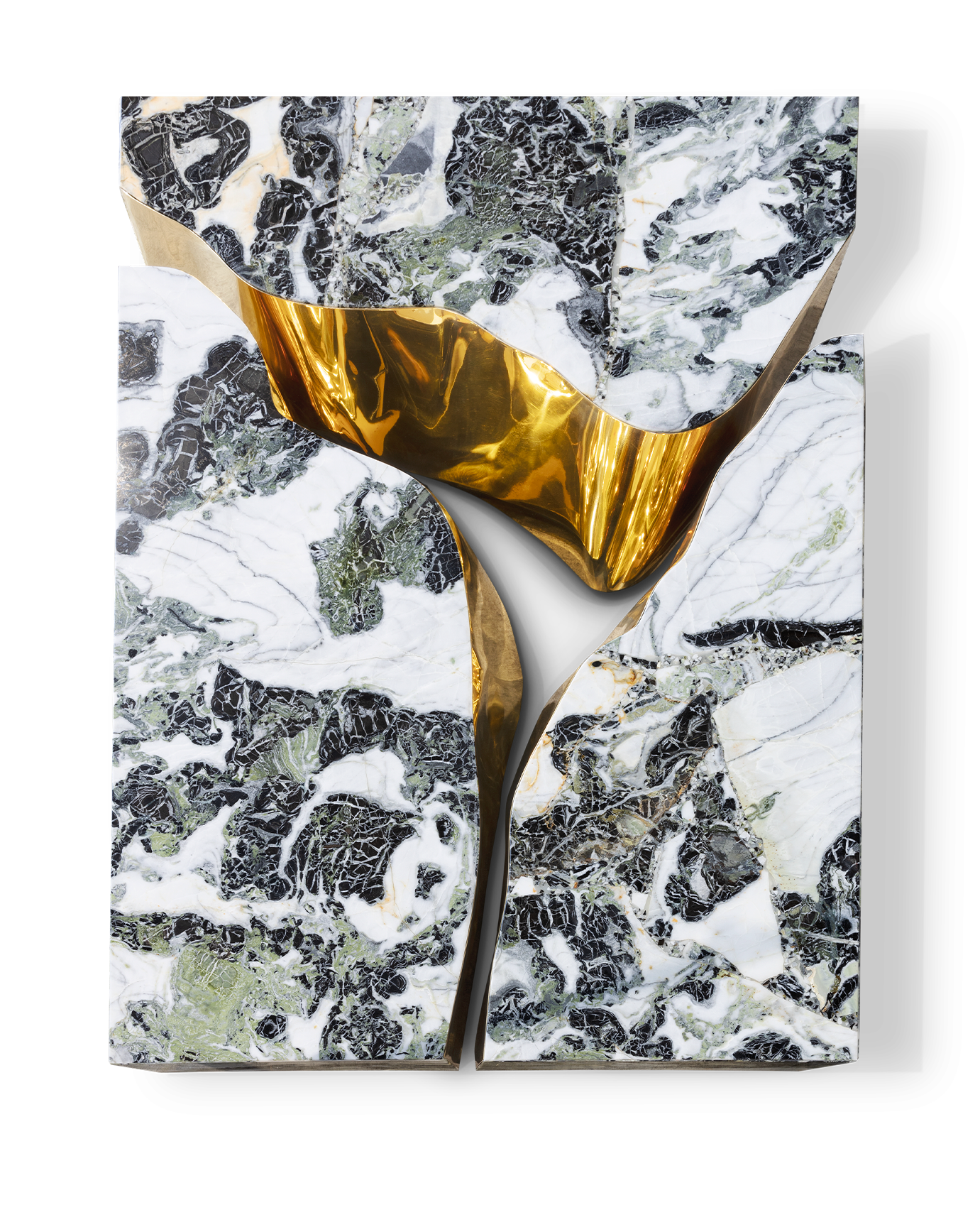 Table Basse en Marbre Fissure