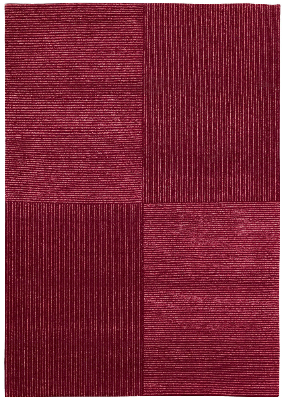 Tapis Vario 1 Rouge Foncé | Taille: 250 x 300 cm