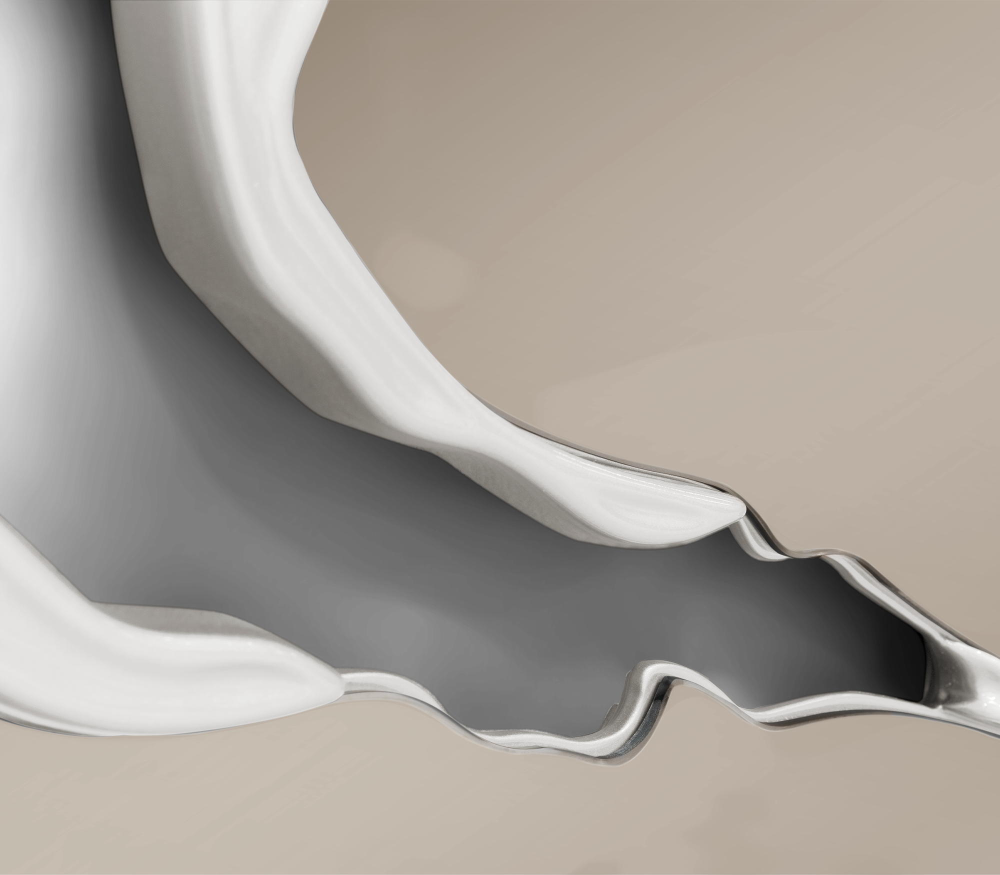 Miroir Ivoire Artisan