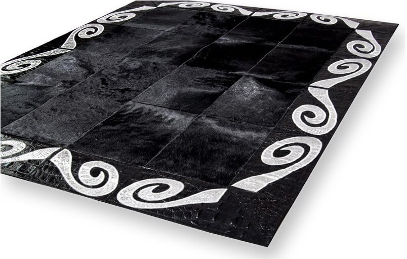 Tapis Noir & Argent