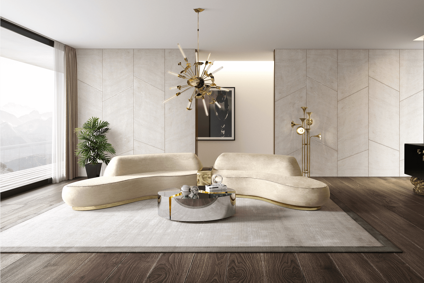 Table Basse Ovale Fissure
