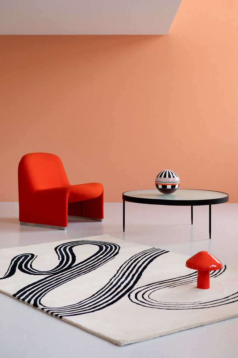 Tapis tufté main Decor Flow Sable Doux