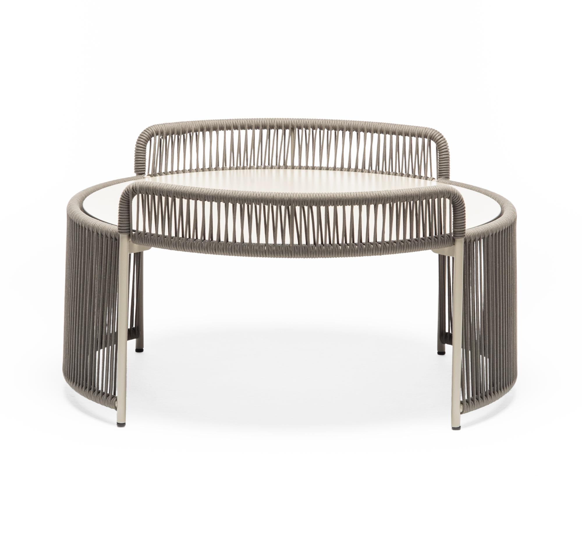 Table Basse de Jardin Ronde Grise Altana ME