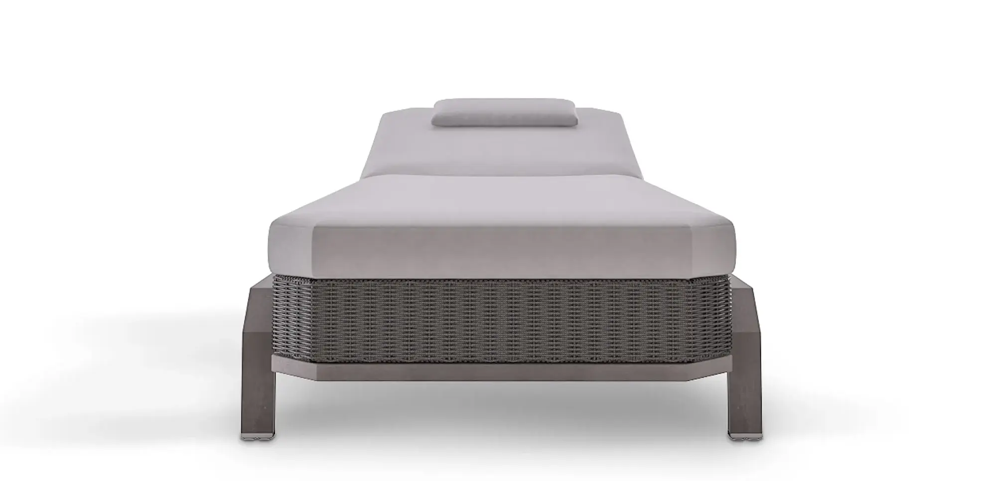 Chaise Longue Grise Heritage
